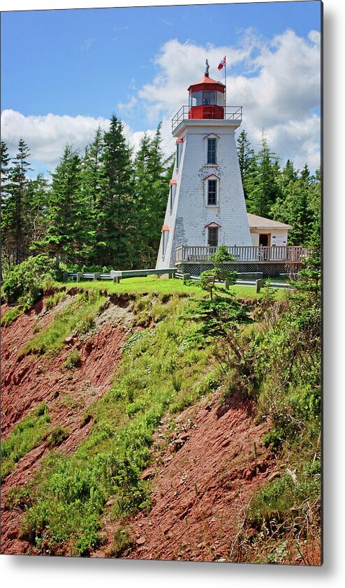 Cape Bear Lighthouse Metal Print featuring the photograph Cape Bear Lighthouse - 2 by Nikolyn McDonald