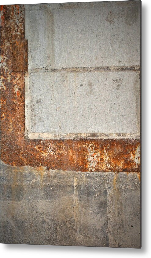 Architecture Metal Print featuring the photograph Carlton 14 - abstract concrete wall by Tim Nyberg