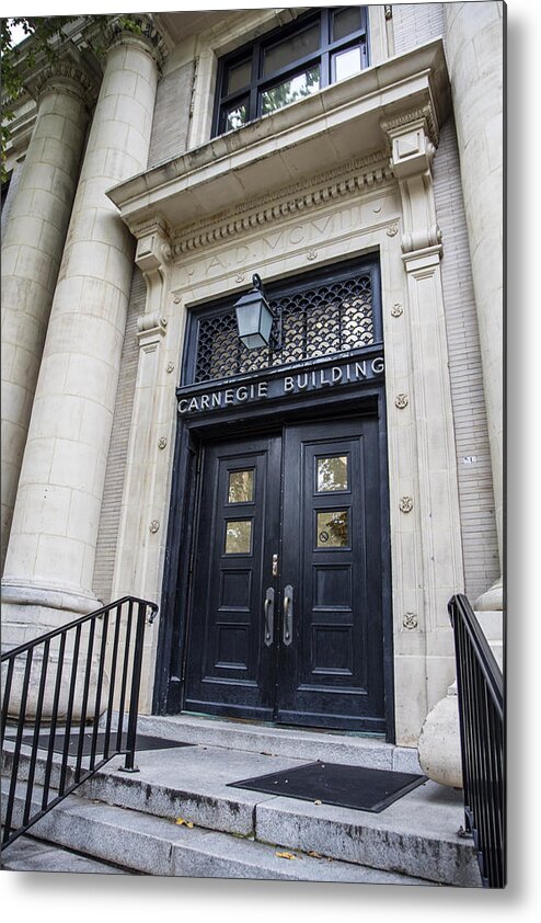 Penn State Metal Print featuring the photograph Carnegie Building Penn State by John McGraw