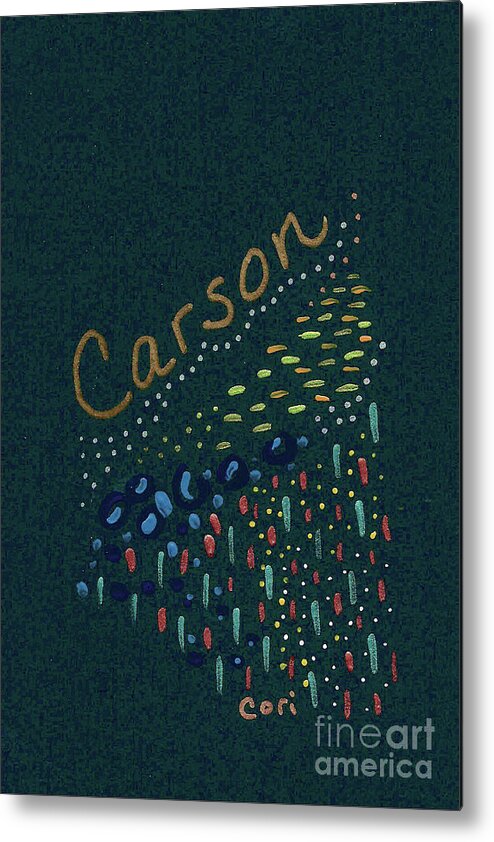 Carson Test Metal Print featuring the painting Carson test tough clean by Corinne Carroll