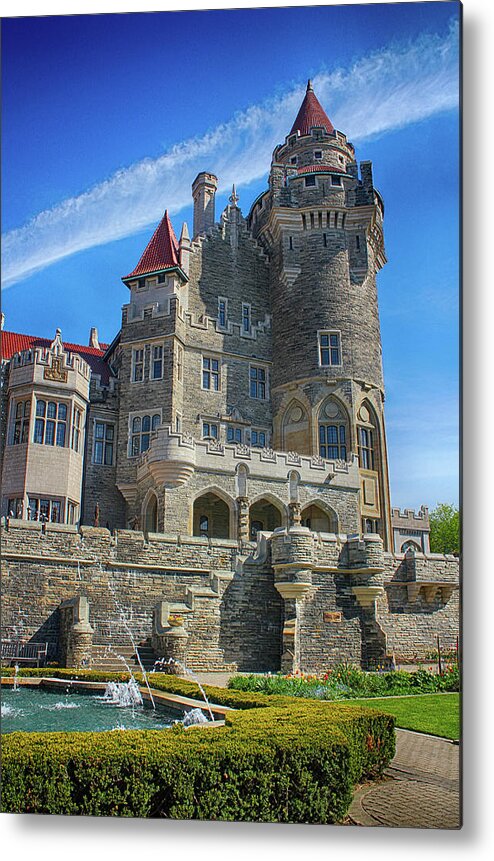 Casa Loma Castle In Toronto Metal Print featuring the photograph Casa Loma Castle in Toronto 04 by Carlos Diaz