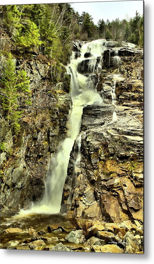Waterfall Metal Print featuring the photograph Cascade in Rage by Harry Moulton