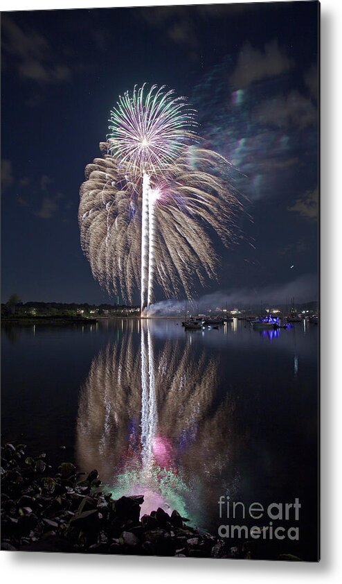 Fireworks Metal Print featuring the photograph Celebrating the 4th by Butch Lombardi