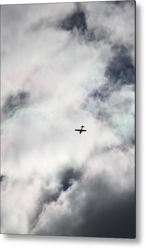 Cessna 150 Metal Print featuring the photograph Cessna and Cotton Candy by Penny Hunt