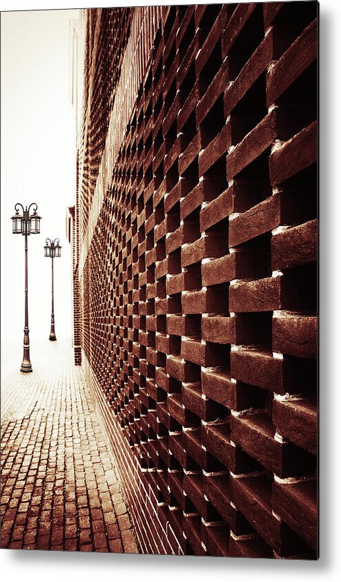 Street Metal Print featuring the photograph Chess Way by Iryna Goodall