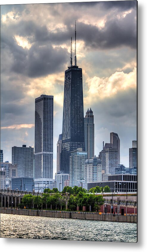 Chicago Metal Print featuring the photograph Chicago from the Pier by Joshua Ball