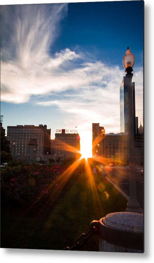  Metal Print featuring the photograph ChicagoHenge 2015 by Sue Conwell