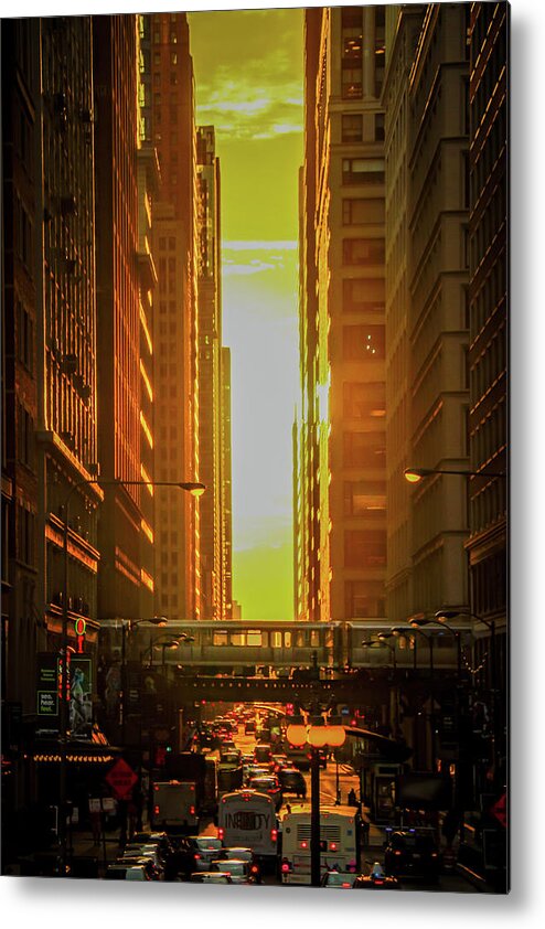  Metal Print featuring the photograph Chicagohenge by Tony HUTSON