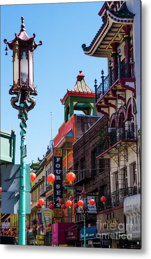 China Metal Print featuring the photograph China Town by Judy Wolinsky