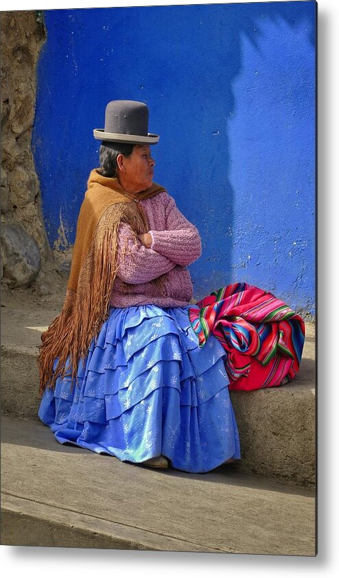 Cholita Metal Print featuring the photograph Cholita by Skip Hunt