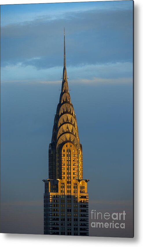 Chrysler Building Metal Print featuring the photograph Chrysler Building in the Evening Light by Diane Diederich