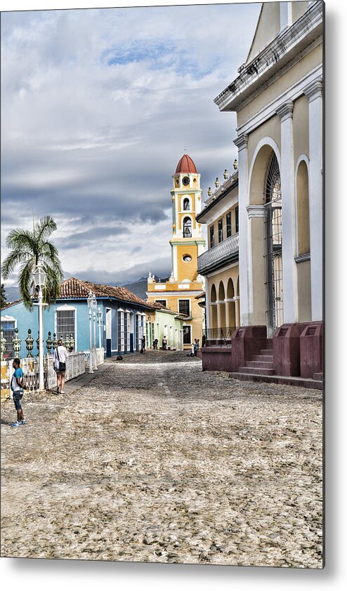 Cuba Metal Print featuring the photograph Church at the End of the Lane by Sharon Popek