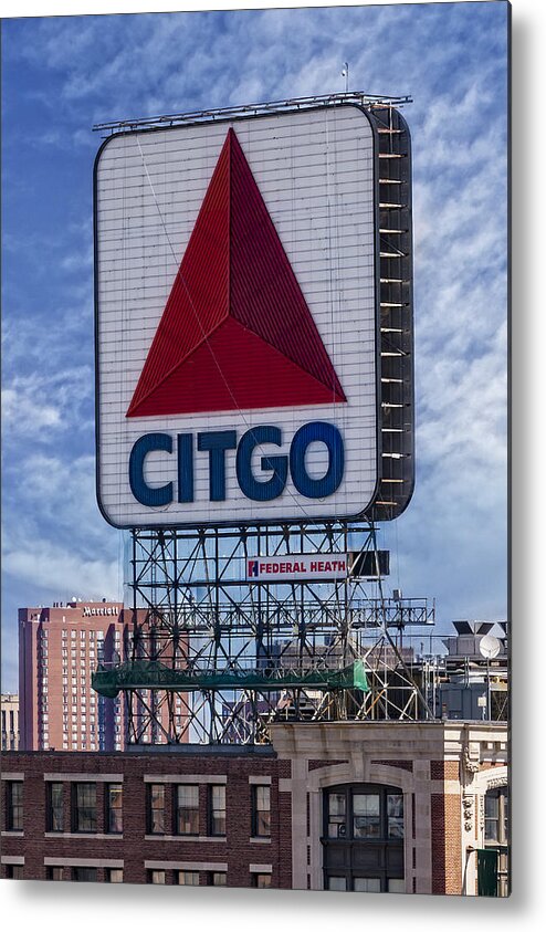 Citgo Metal Print featuring the photograph Citgo Sign Kenmore Square Boston by Susan Candelario