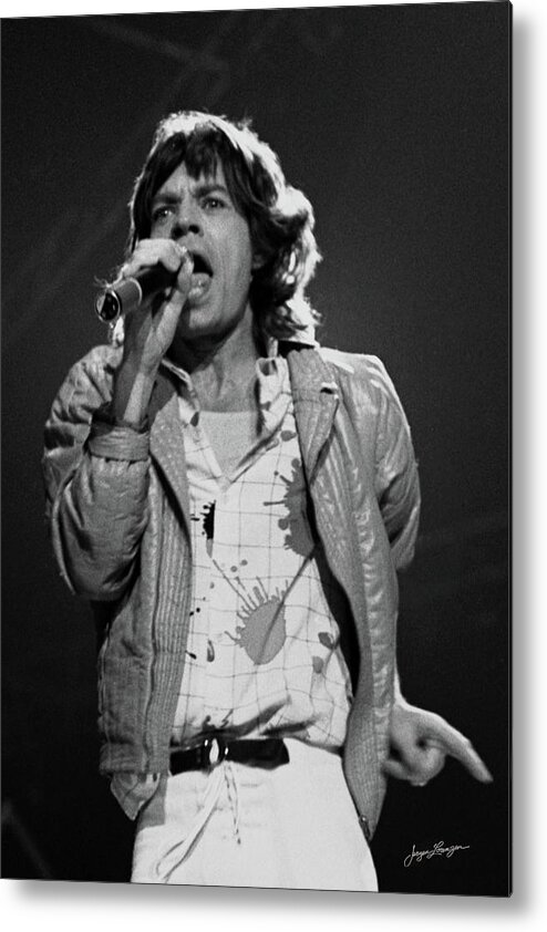 Mick Jagger Metal Print featuring the photograph Classic Mick by Jurgen Lorenzen