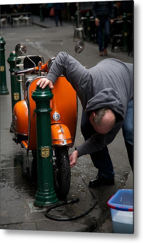 Australia Metal Print featuring the photograph Clean Vespa by Lee Stickels