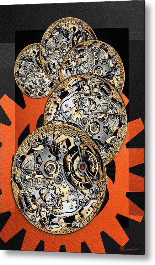'visual Art Pop' Collection By Serge Averbukh Metal Print featuring the digital art Clockwork Orange - 3 of 4 by Serge Averbukh