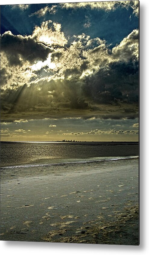 Beach Metal Print featuring the photograph Clouds Over The Bay by Christopher Holmes