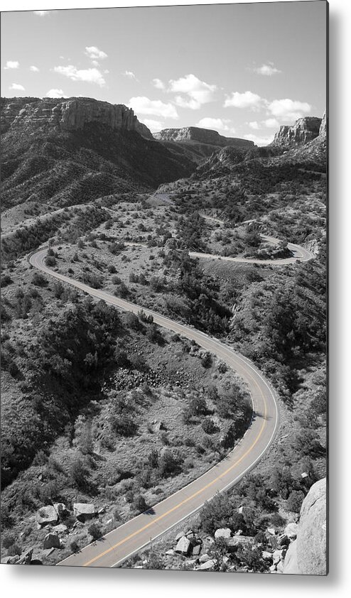 Cnm Switchbacks Metal Print featuring the photograph CNM Switchbacks by Dylan Punke