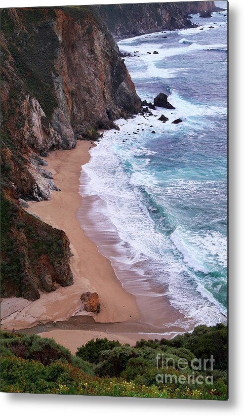 Big Sur Metal Print featuring the photograph Coastal View at Big Sur by Charlene Mitchell