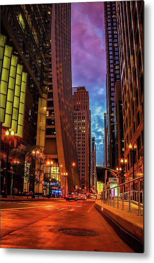 Chicago Metal Print featuring the photograph Color of Night by Tony HUTSON