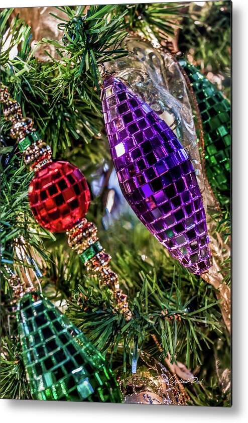 Christmas Ornaments Metal Print featuring the photograph Colors of Christmas by Joann Copeland-Paul