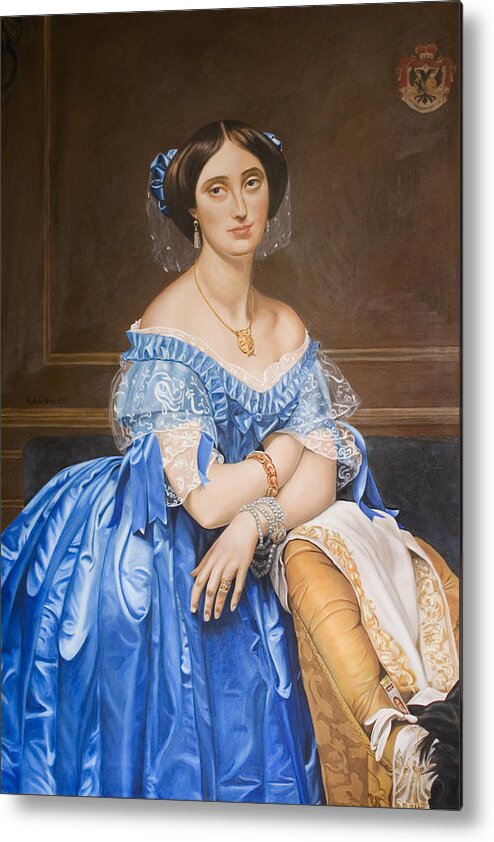 Ingres Metal Print featuring the painting Copy after Ingres by Rob De Vries