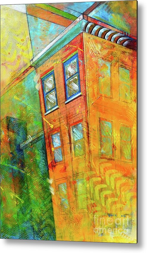 Building Metal Print featuring the painting Cornice by Christopher Triner