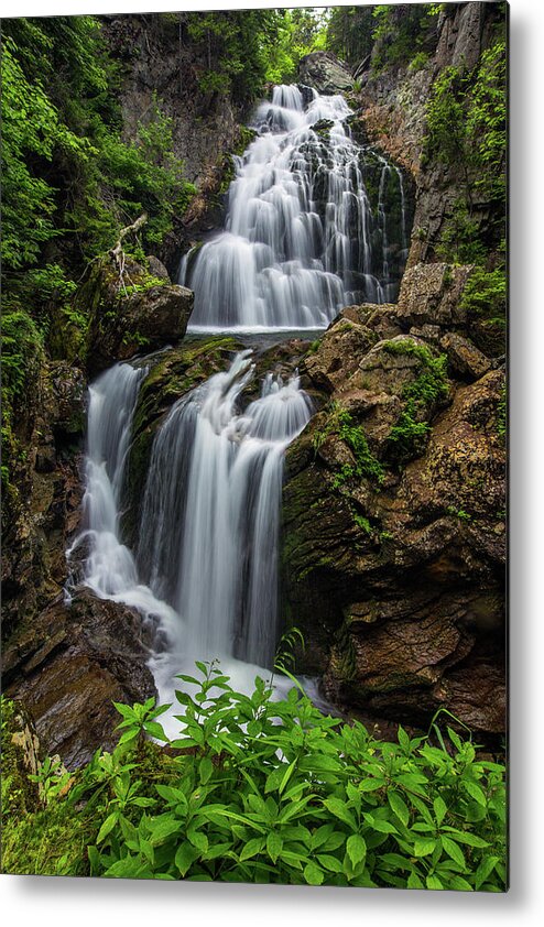Crystal Metal Print featuring the photograph Crystal Cascade Summer by White Mountain Images