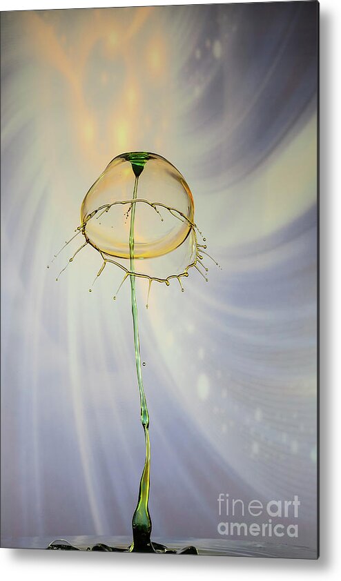 Liquid Art Metal Print featuring the photograph Cupped by Patti Schulze