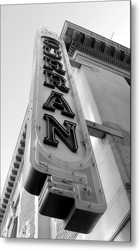 Sign Metal Print featuring the photograph Curran Sign by Douglas Pike