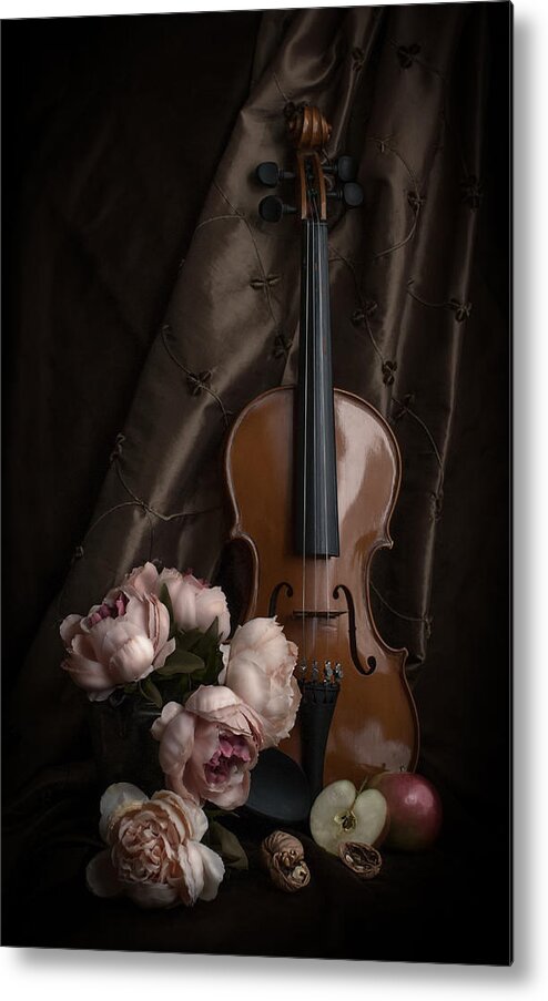 Violin Metal Print featuring the photograph Dance Me to the End of Love by Maggie Terlecki