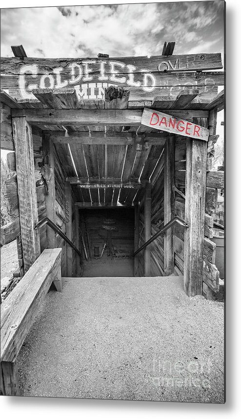 Gold Mine Metal Print featuring the photograph Danger 2 by Elisabeth Lucas