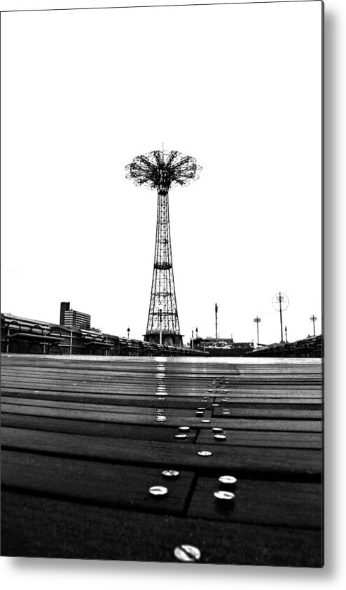 Coney Island Metal Print featuring the photograph Different Mentality by Mitch Cat