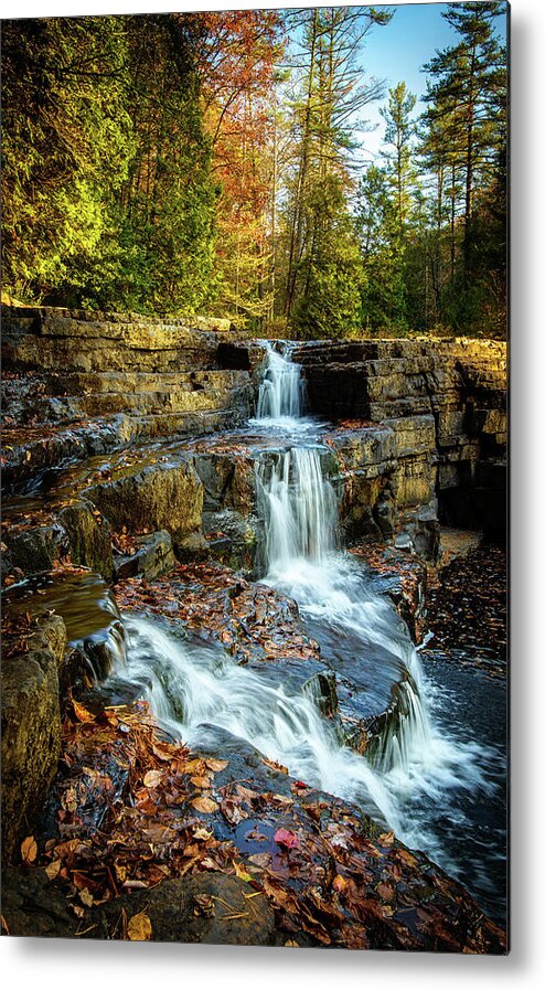 Landscape Metal Print featuring the photograph Dismal Falls #3 by Joe Shrader