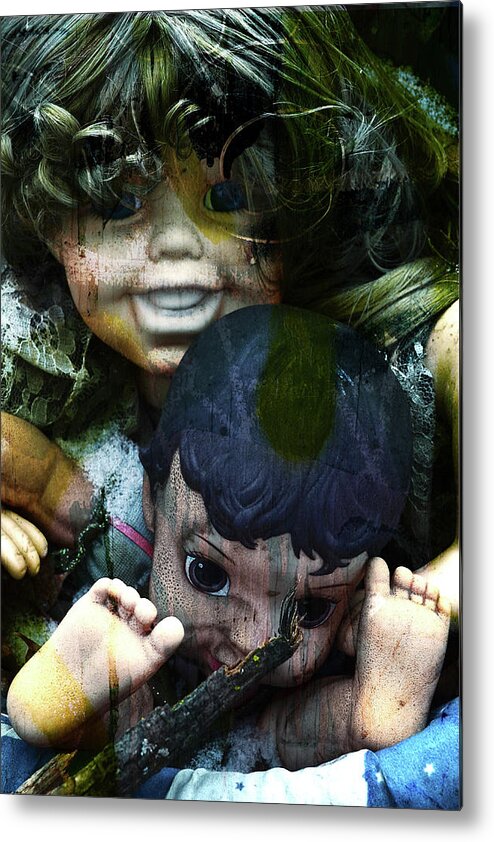 Baby Metal Print featuring the photograph Dolls M and N by Char Szabo-Perricelli