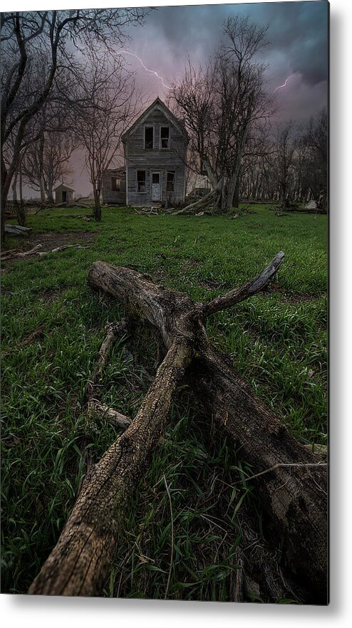 Abandoned Metal Print featuring the photograph Doomed by Aaron J Groen