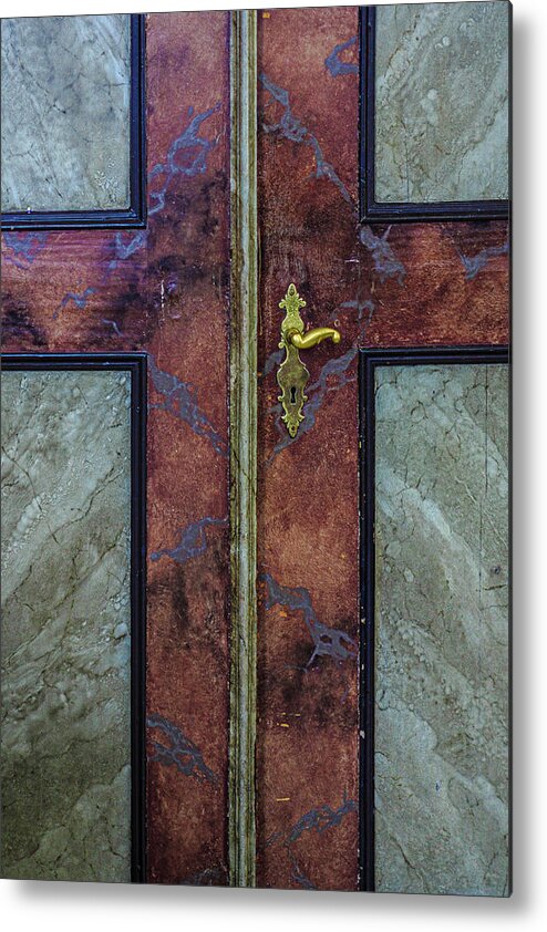 Church Door Metal Print featuring the photograph Door by Elmer Jensen