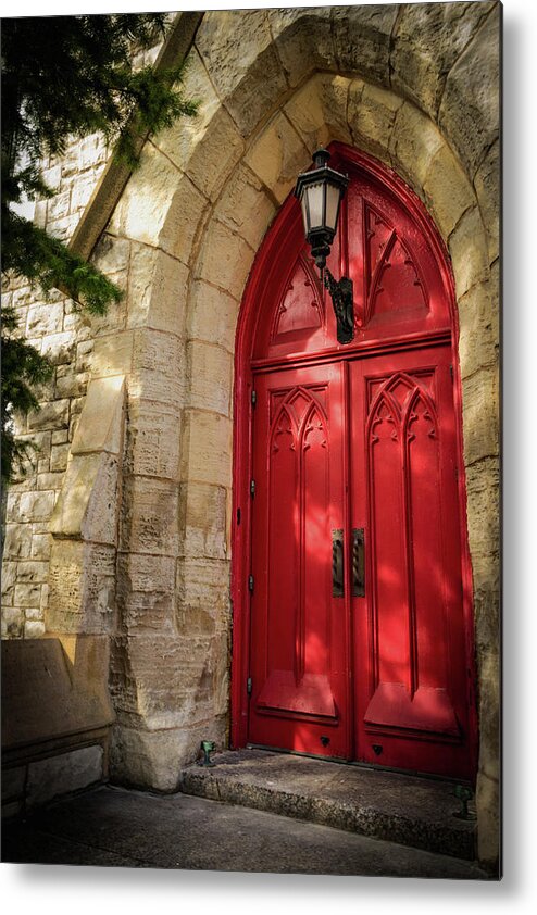 Church Metal Print featuring the photograph Door to Salvation by Holly Ross