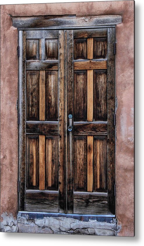 Southwest Metal Print featuring the photograph Doors of Santa Fe by Juli Ellen