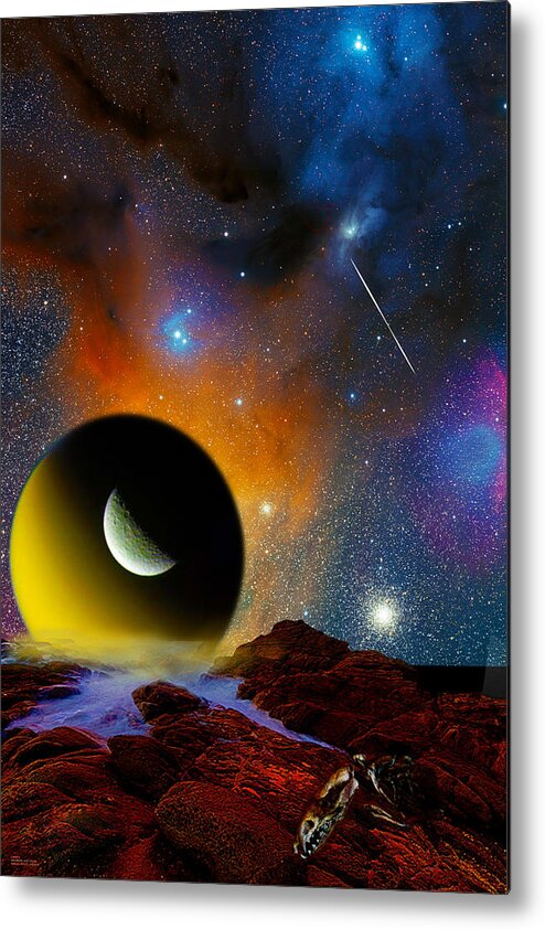 Poster Metal Print featuring the digital art When I Consider the Heavens by Chuck Mountain