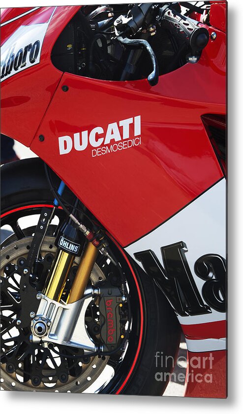 Ducati Metal Print featuring the photograph Ducati Desmosedici by Tim Gainey