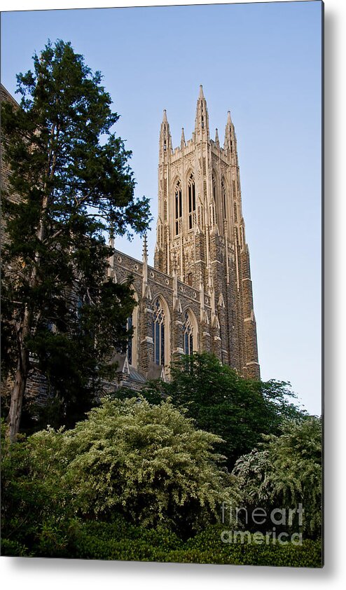 Duke Metal Print featuring the photograph Duke Chapel Side View by Jill Lang