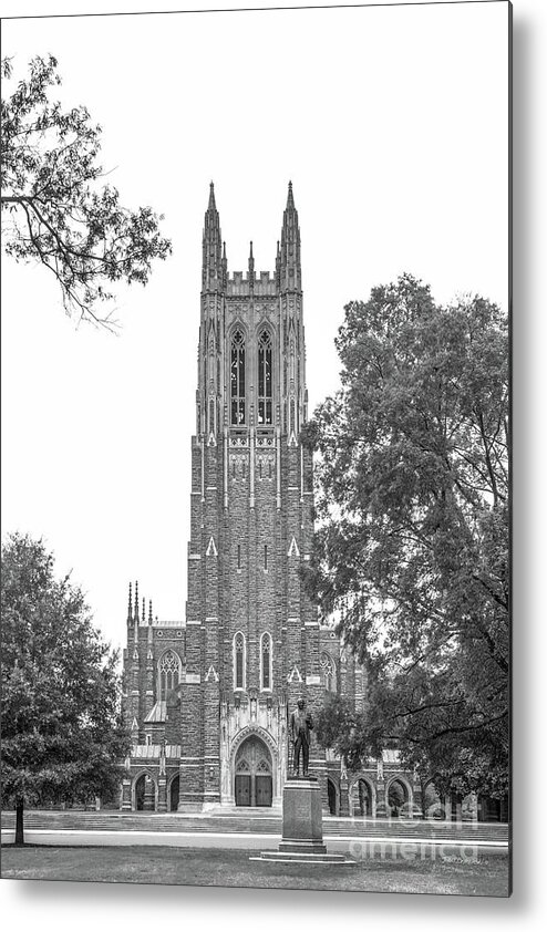 Duke University Metal Print featuring the photograph Duke University Chapel by University Icons