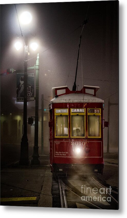 Nola Metal Print featuring the photograph Early Morning Trolley by Jarrod Erbe