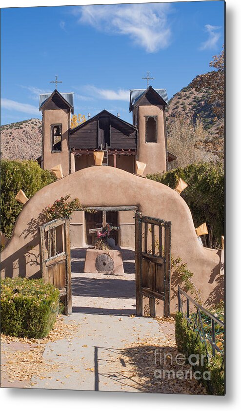 Church Metal Print featuring the photograph El Santuario de Chimayo Church by John Greco