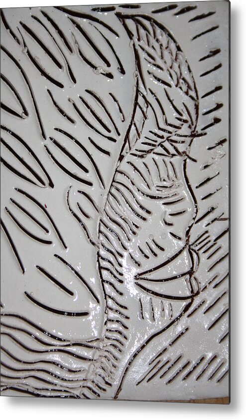 Gloria Ssali Metal Print featuring the ceramic art Emergence - tile by Gloria Ssali