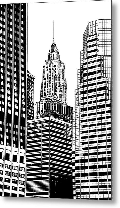 Empire State Building Metal Print featuring the photograph Empire State Building - 1 by Frank Mari
