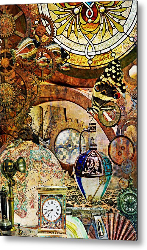 End Times Metal Print featuring the mixed media End Times by Ally White