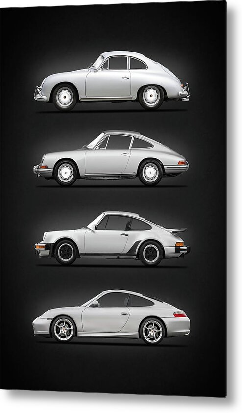Porsche Metal Print featuring the photograph Evolution Of The 911 by Mark Rogan