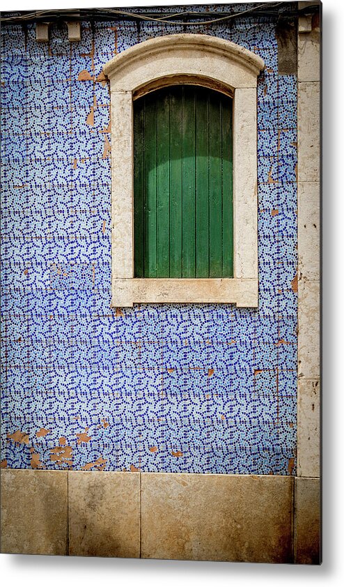 Faro Metal Print featuring the photograph Faro Blue Tiles by Nigel R Bell